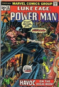 Luke Cage Power Man #18 ORIGINAL Vintage 1974 Marvel Comics
