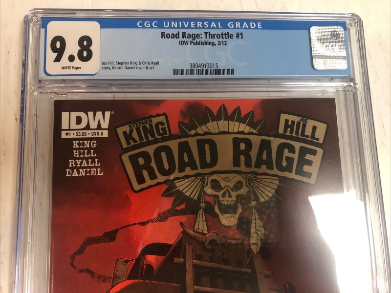 Road Rage (2012) # 1 (CGC 9.8 WP) Stephen King Joe Hill | New TV Show