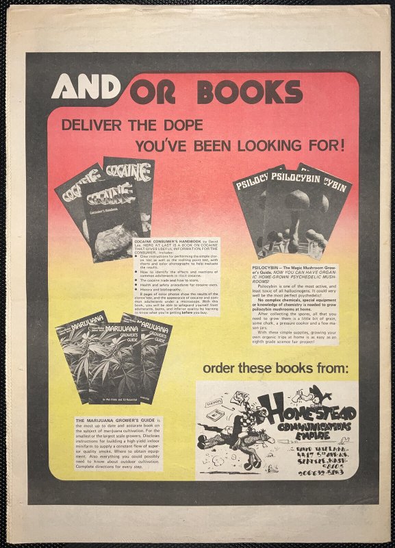 SIMPLETON #3 - Folded; o/w 7.0, OW-W - Freak Brothers - Comix - 1st - Tabloid