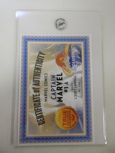 Captain Marvel #1 Variant (2019) Signed by Campbell Cert sealed!