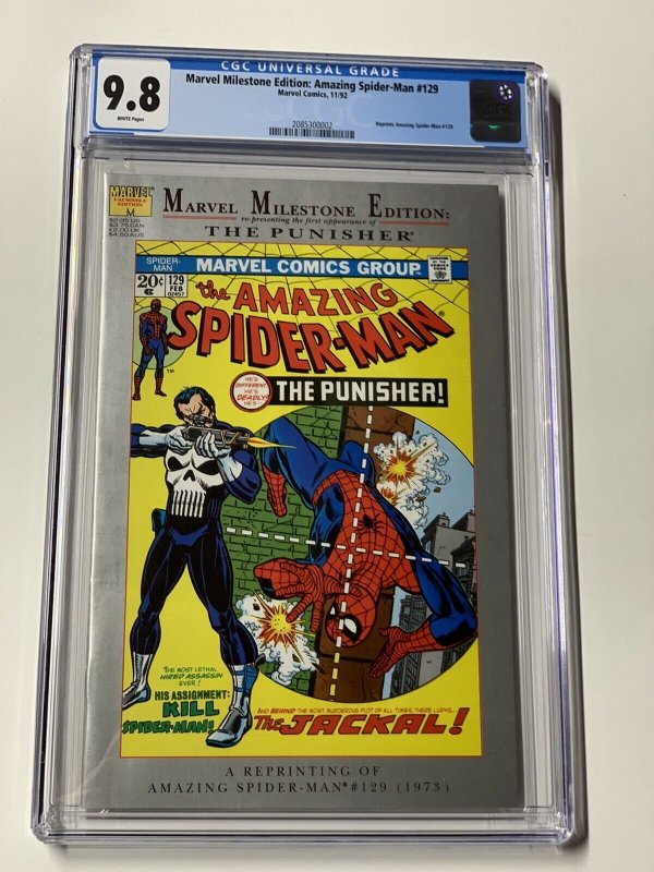 Marvel milestone amazing spider-man 129 cgc 9.8 wp