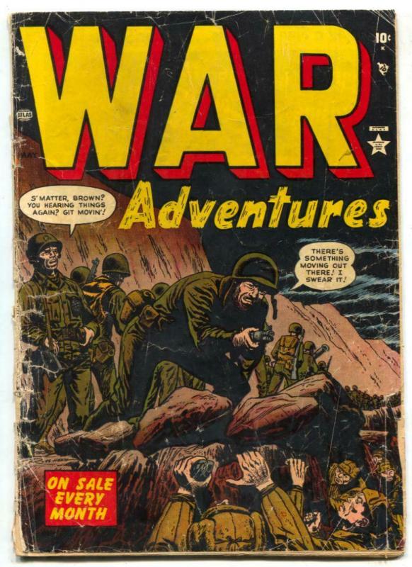 War Adventures #4 1952- Atlas Korean War comic- FAIR | Comic Books ...