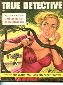 TRUE DETECTIVE-AUG 1956-G-MURDER-KIDNAP-RAPE-STRANGLING-MATTHEWS COVER G