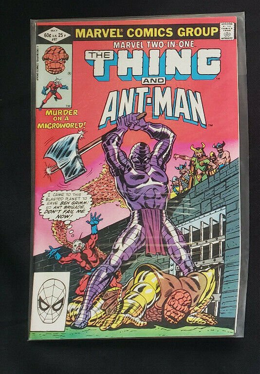 MARVEL TWO-IN-ONE 3PC (VF/NM) THE THING & ANT-MAN, MURDER ON A MICROWORLD 1982