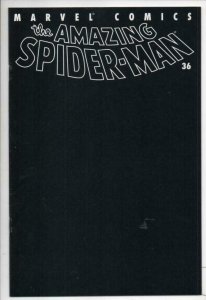 Amazing SPIDER-MAN #36, VF, Black blank cover, 2001, more Marvel in store