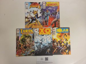 5 Comics #13 E Warrior ##12 Rai #2 Turok #24 Solar #19 X-O Manowar 41 TJ27