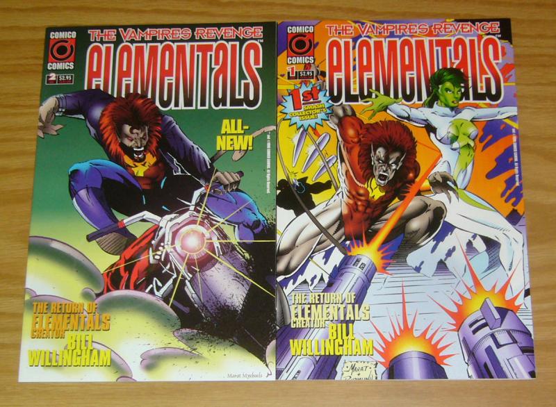 Elementals: the Vampires Revenge #1-2 VF/NM BILL WILLINGHAM complete series 1996