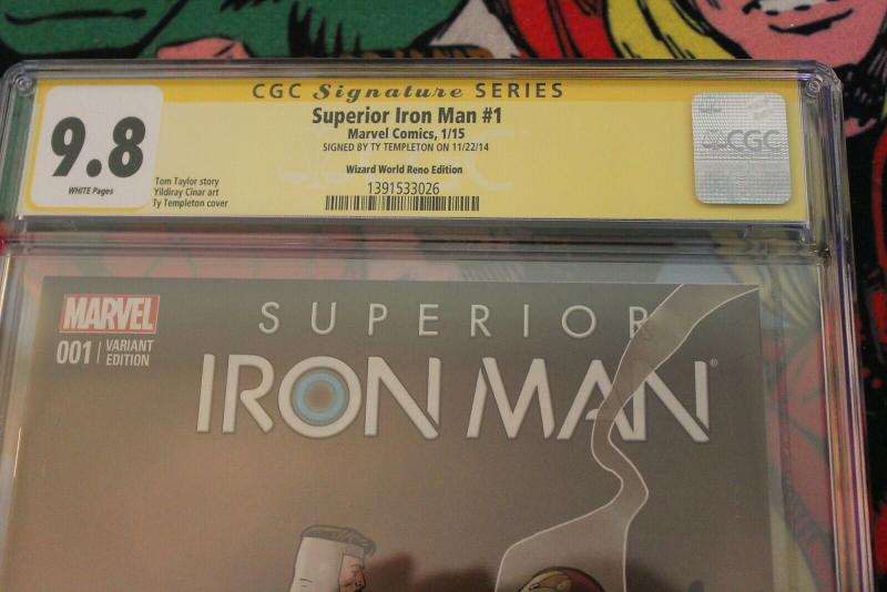 Superior Iron Man #1 Wizard World Reno Edition - Signature Series (Marvel, 2015)