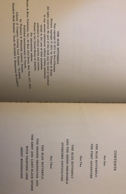 The blue butterfly, 1971,o’Gorman,57p