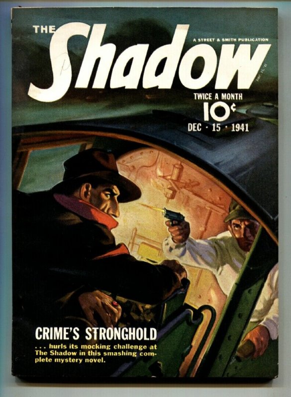 SHADOW 1941 DEC 15-high grade- STREET AND SMITH-RARE PULP vf+