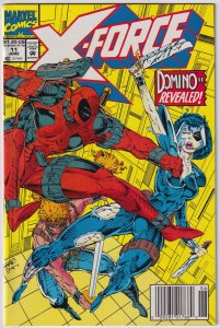 X-Force #11 (1992) X-Force [Key Issue] DEADPOOL NEWSSTAND EDITION