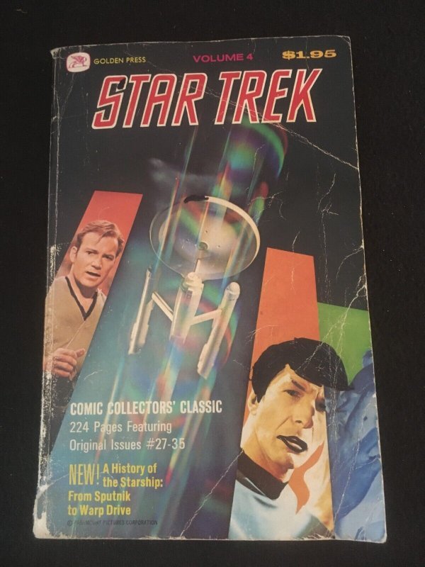 STAR TREK Vol. 4 Golden Press Softcover, Low Grade Copy