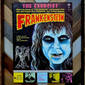 CASTLE OF FRANKENSTEIN #22 (1974 Gothic) Sharp VF- EXORCIST / BOAS Painted Cover