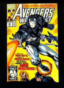 West Coast Avengers #94 1st Jim Rhodes as War Machine!