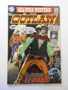 All-Star Western #2 (1970) VG+ Condition piece stuck to back cover