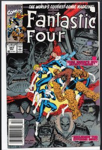 Fantastic Four #347 Newsstand Edition (1990) Fantastic Four