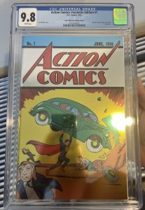 Action Comics Facsimile Edition #1 CGC 9.8 ‘22 DC NYCC Foil Variant 1,500 Ltd 
