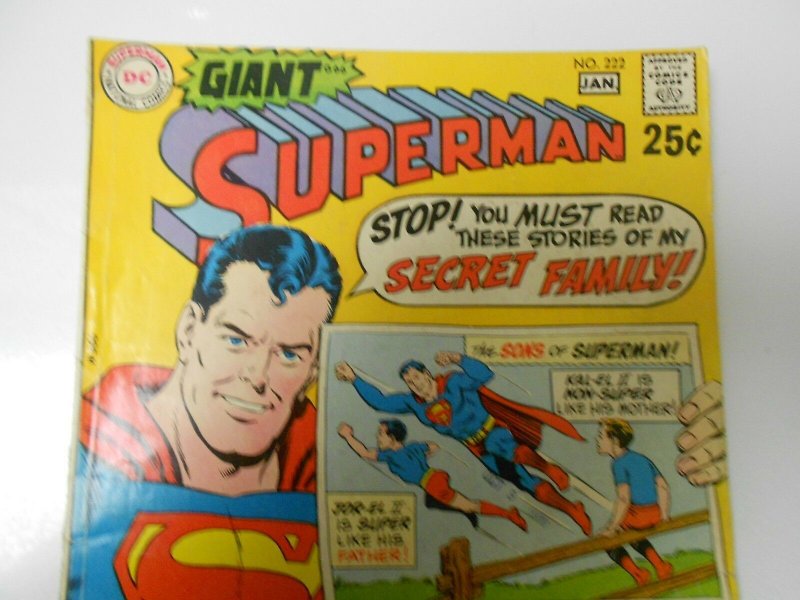 1966 SUPERMAN #184 VG 222 FN- LOT of 2
