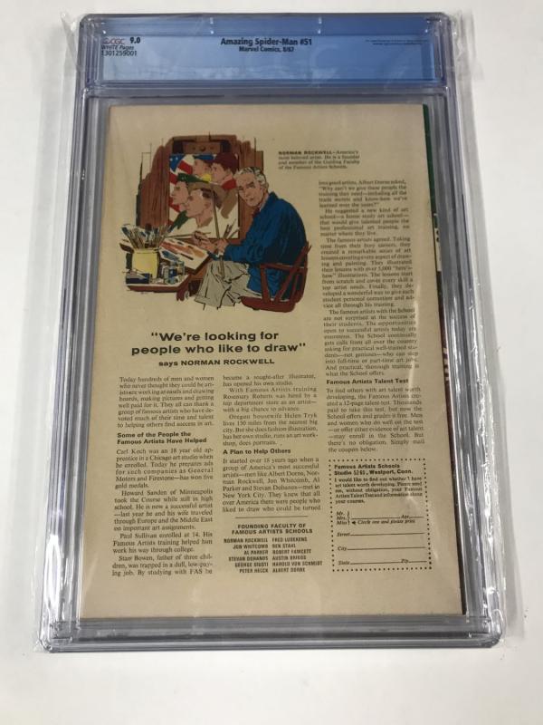 Amazing Spider-Man #51 CGC 9.0