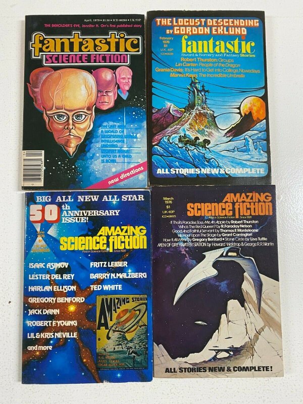 Science Fiction 4 different books Ziff Davis 6.0 FN (1976 + 1979)