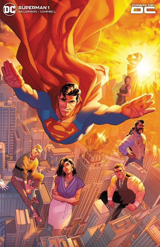 Superman #1 Cover P 1:100 Campbell Foil Card Stock DC Comics 2023 EB97