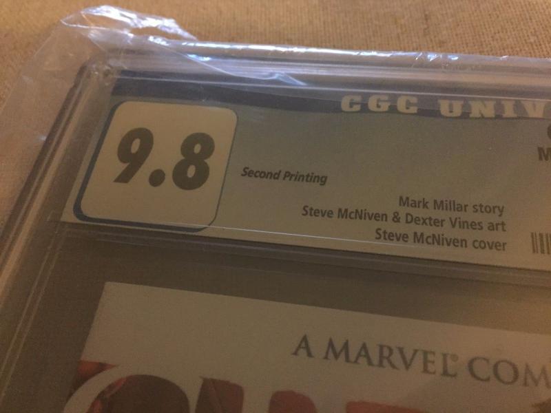 Civil War # 2 CGC 9.8 NM/MT Variant Marvel Comic Book Spider-Man Unmasked Key