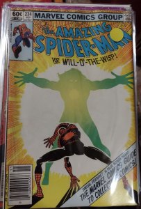 Amazing Spider-Man  # 234  1982  MARVEL disney  WILL O THE WISP + GUIDE TO COMIC