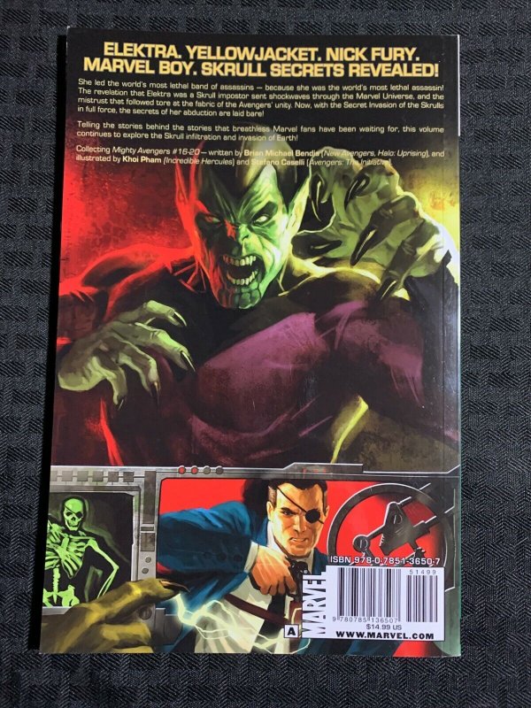 2009 THE MIGHTY AVENGERS v.4 Secret Invasion SC TPB VF 8.0 1st Marvel