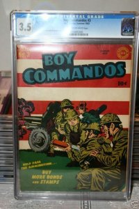Boy Commandos #3 (1943) CGC 3.5 VG-