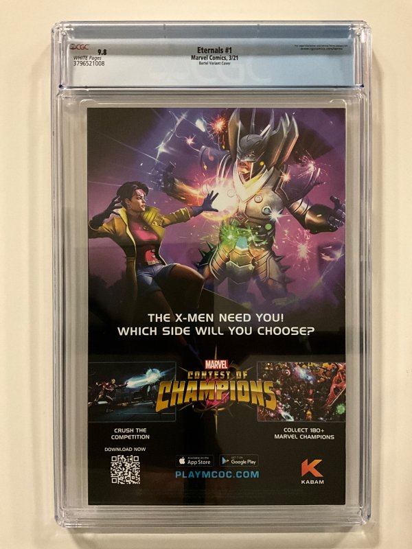 Eternals #1 Bartel Cover (2021) CGC 9.8