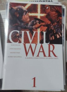 CIVIL WAR # 1 McNiven VARIANT 2006 MARVEL CAPTAIN AMERIC VS IRONMAN CHOOSE