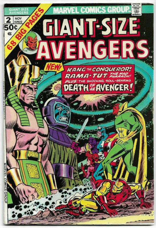 GIANT-SIZE AVENGERS#2 VF/NM 1974 MARVEL BRONZE AGE COMICS 