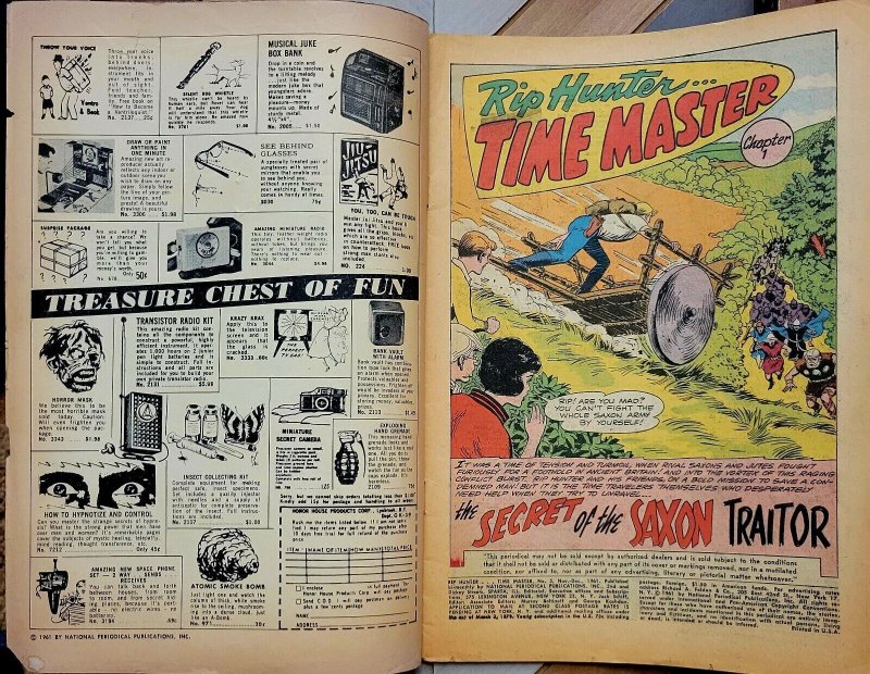 RIP HUNTER... TIME MASTER #5 VG (DC 1961) Last 10¢ issue. Nick Cardy Cover + Art