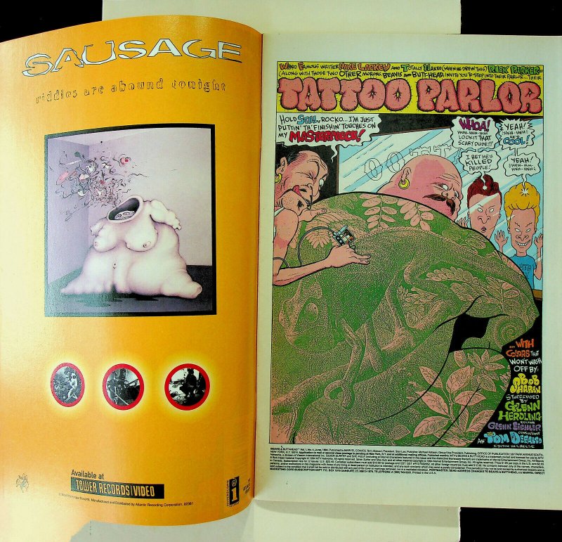 Beavis and Butt-head #4 - (Jun 1994, Marvel) - Near Mint 