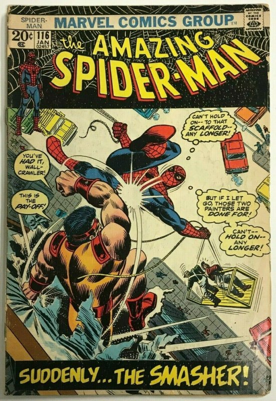 AMAZING SPIDER-MAN#116 VG- 1973 MARVEL BRONZE AGE COMICS 