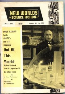 NEW WORLDS-7/1962-UK SCI-FI PULP-BORIS KARLOFF-OUT OF THIS WORLD TV SERIES