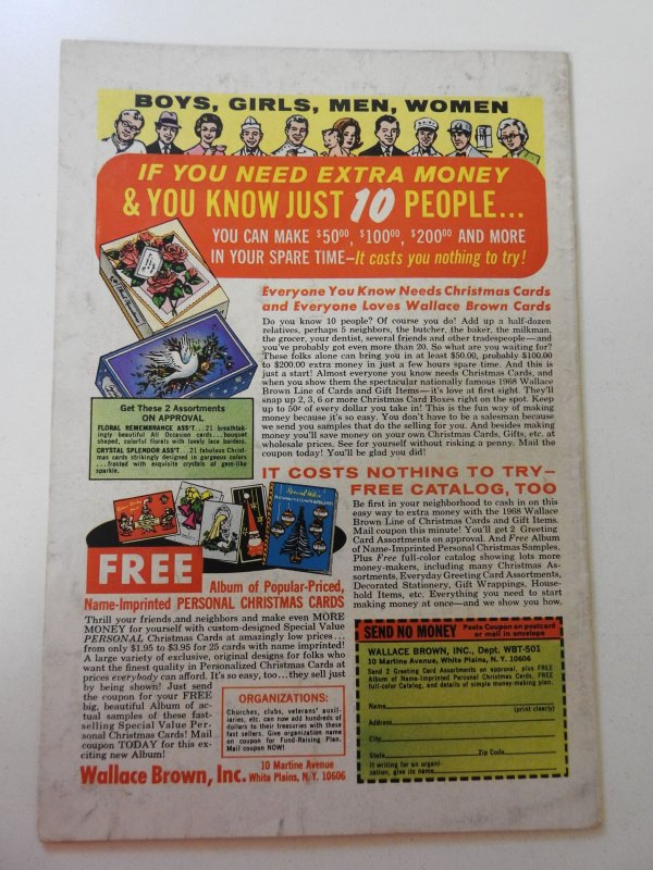 The Incredible Hulk #108 (1968) VG Condition rust on bottom staple