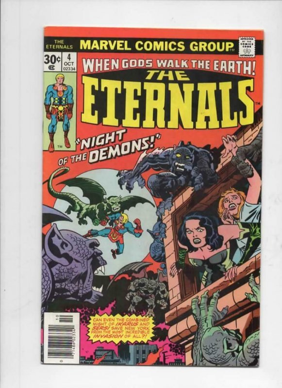 ETERNALS #4, FN/VF, Jack Kirby, Marvel, Night of the Demons, 1976