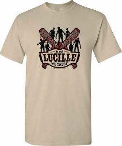 Walking Dead In Lucille We Trust T-Shirt Size Large - New!