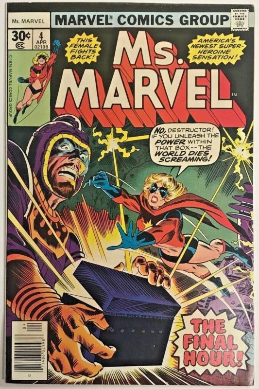 MS. MARVEL#4 VF 1977 BRONZE AGE COMICS