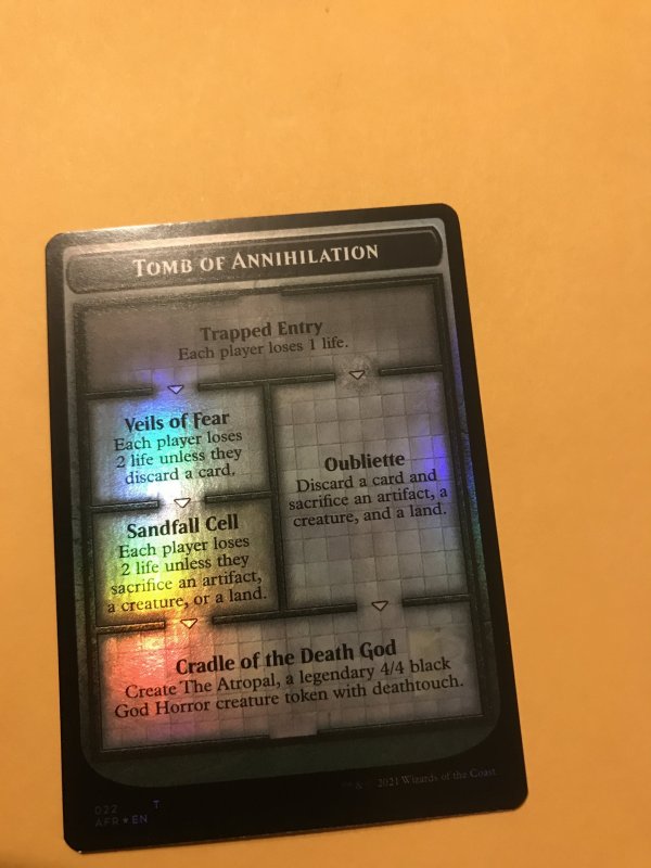 TOMB OF ANNIHILATION foil : Magic the Gathering / Adventures in Forgotten Realm
