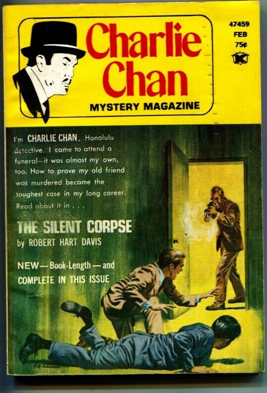 CHARLIE CHAN PULP MAGAZINE-Feb 1974-CRIME & DETECTIVE STORIES-2nd ISSUE-rare