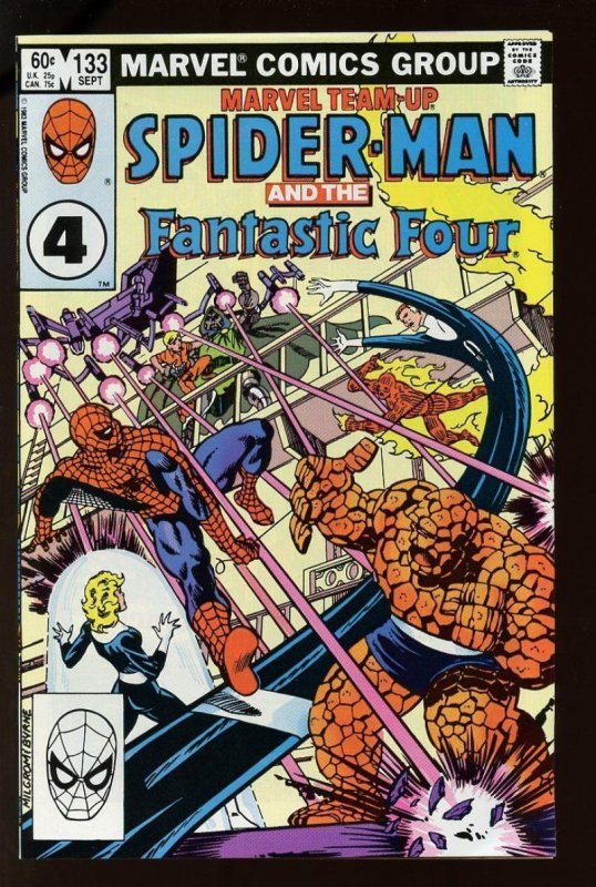 MARVEL TEAM-UP #133, VF/NM, Spider-Man, Fantastic Four, 1972 1983  more in store