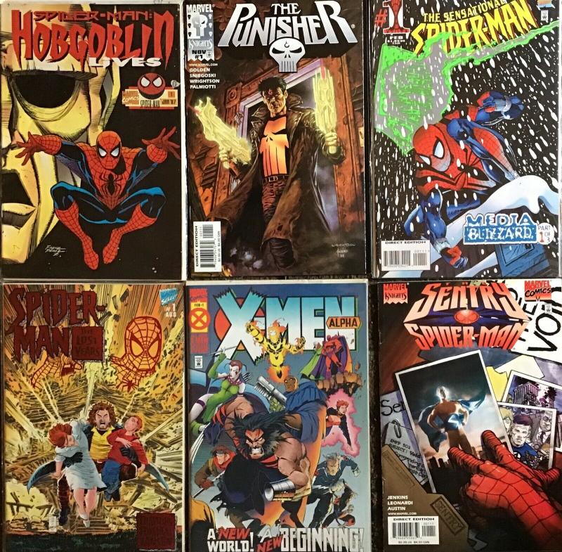 SPIDER-MAN,WOLVERINE,PUNISHER,HOBGOBLIN,X-MEN(MARVEL)ALL #1’S UNREAD NM CONDIT.