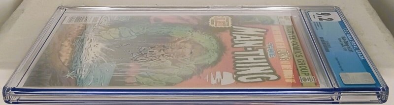 MAN-THING #1 Vol 2 CGC 9.2 White Pages Newsstand Edition Marvel Comics MCU