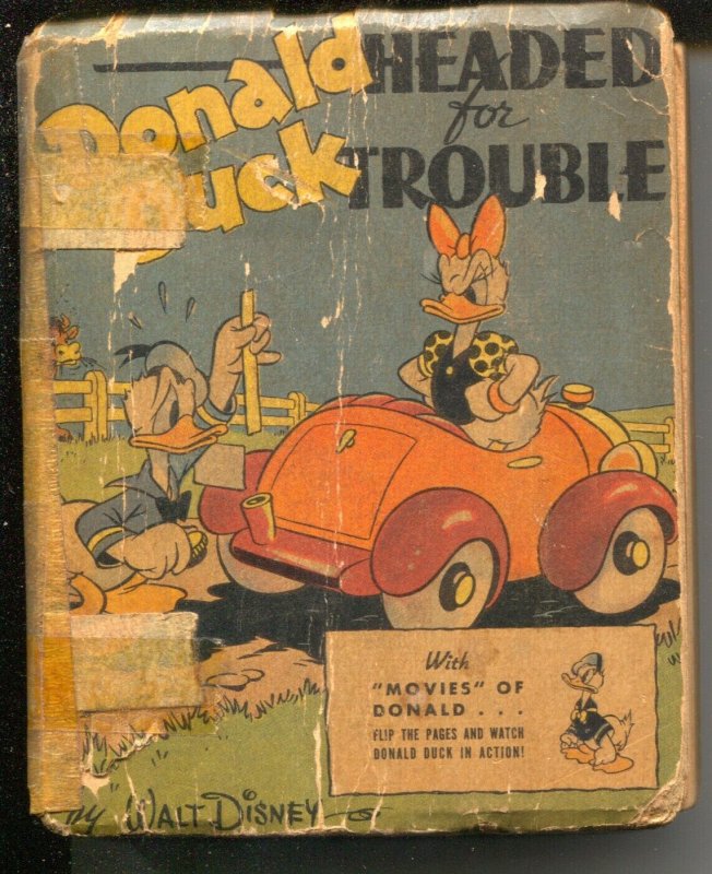 Donald Duck Headed For Trouble #1430 1942-Big Little Book-Whitman-Al Taliferro-P