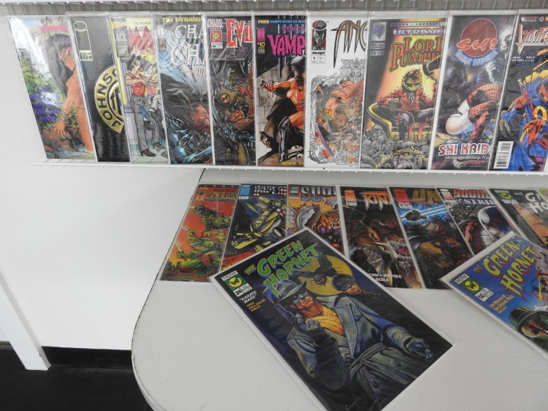 Huge Lot of 140+ Comics W/ Vampirella, Lady Death, Green Hornet Avg VF Con.