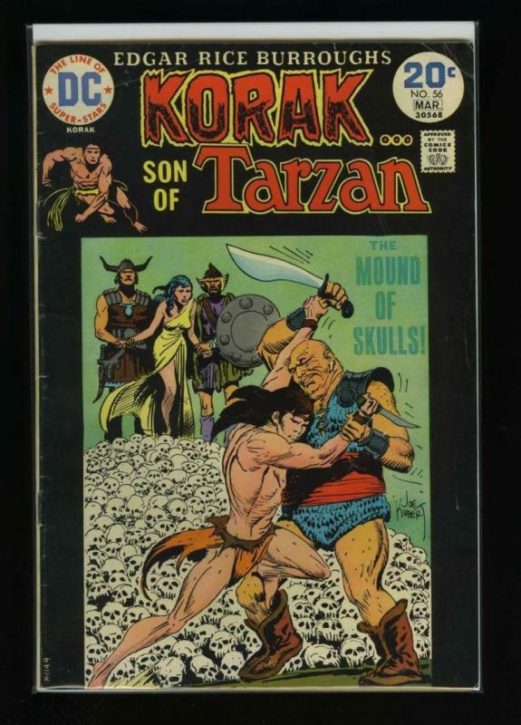 KORAK Son of Tarzan #56, VG+, Joe Kubert,1972 1974, more DC in store