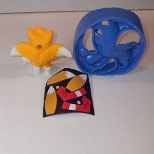 TAILS BLUE ROLLER W/STICKER | SONIC THE HEDGEHOG 3 #06 | MCDONALDS 2024 | NIB