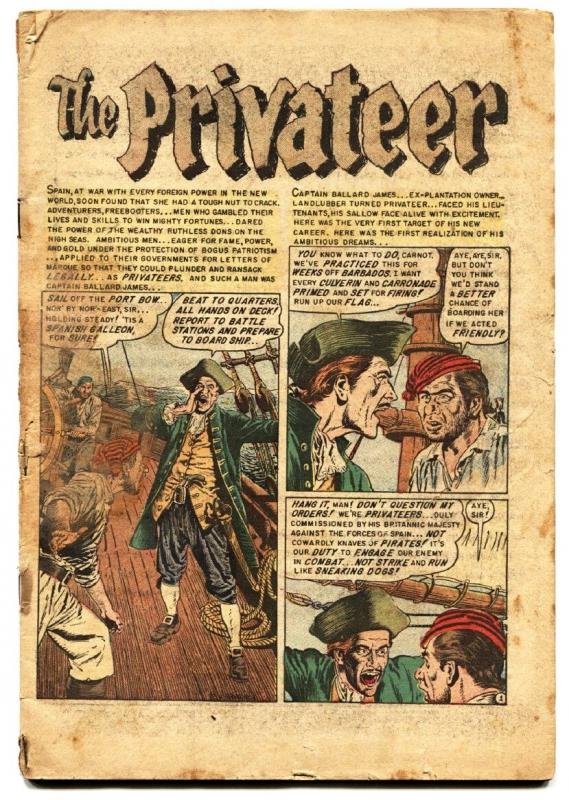 PIRACY #1-COMIC BOOK 1954-EC-WILLIAMSON-WOOD-CRANDALL-TORRES